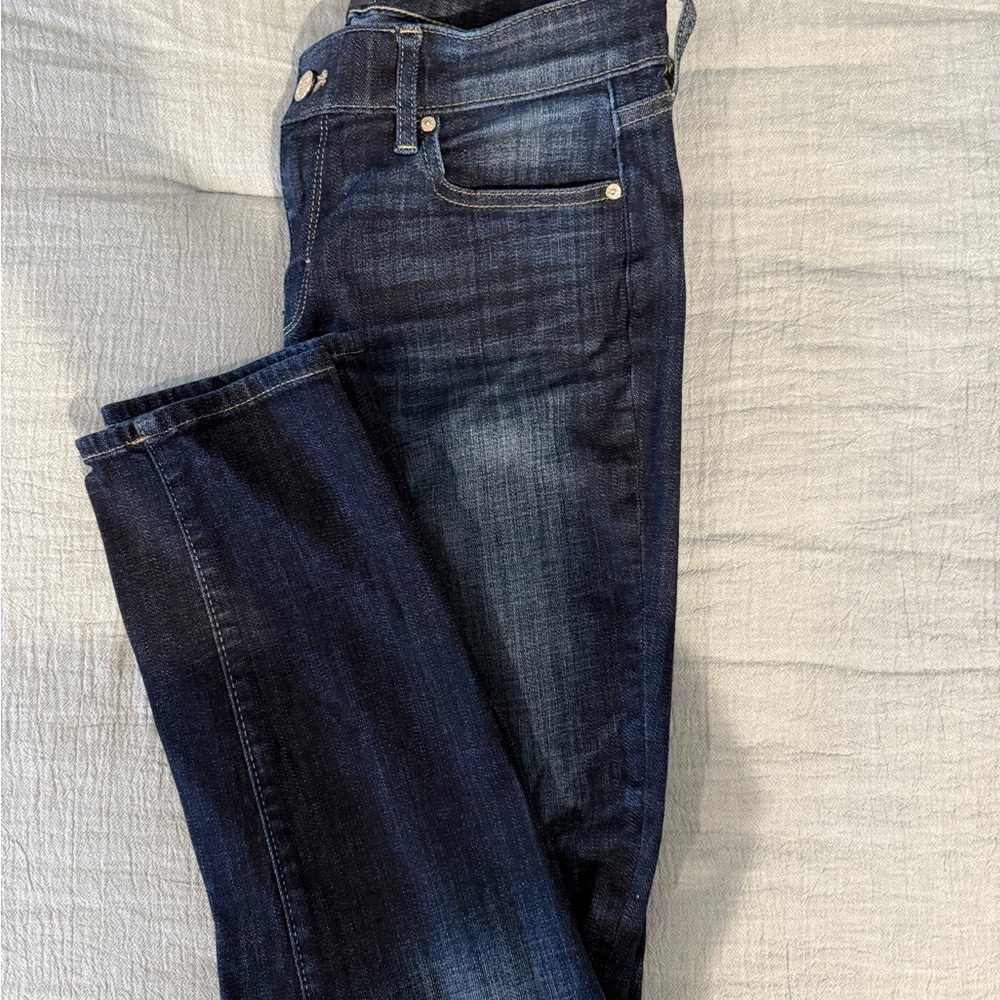 White House Black Market Dark Blue Straight Leg Jeans